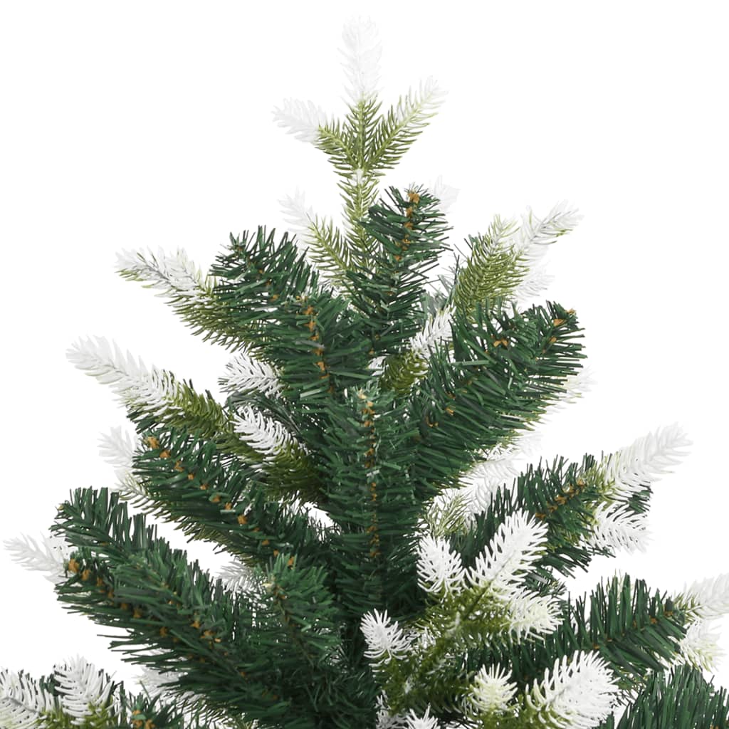 vidaXL Artificial Hinged Christmas Tree with Flocked Snow 59.1"-4