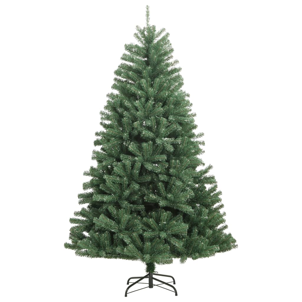 vidaXL Artificial Hinged Christmas Tree with Stand Green 47.2"-0