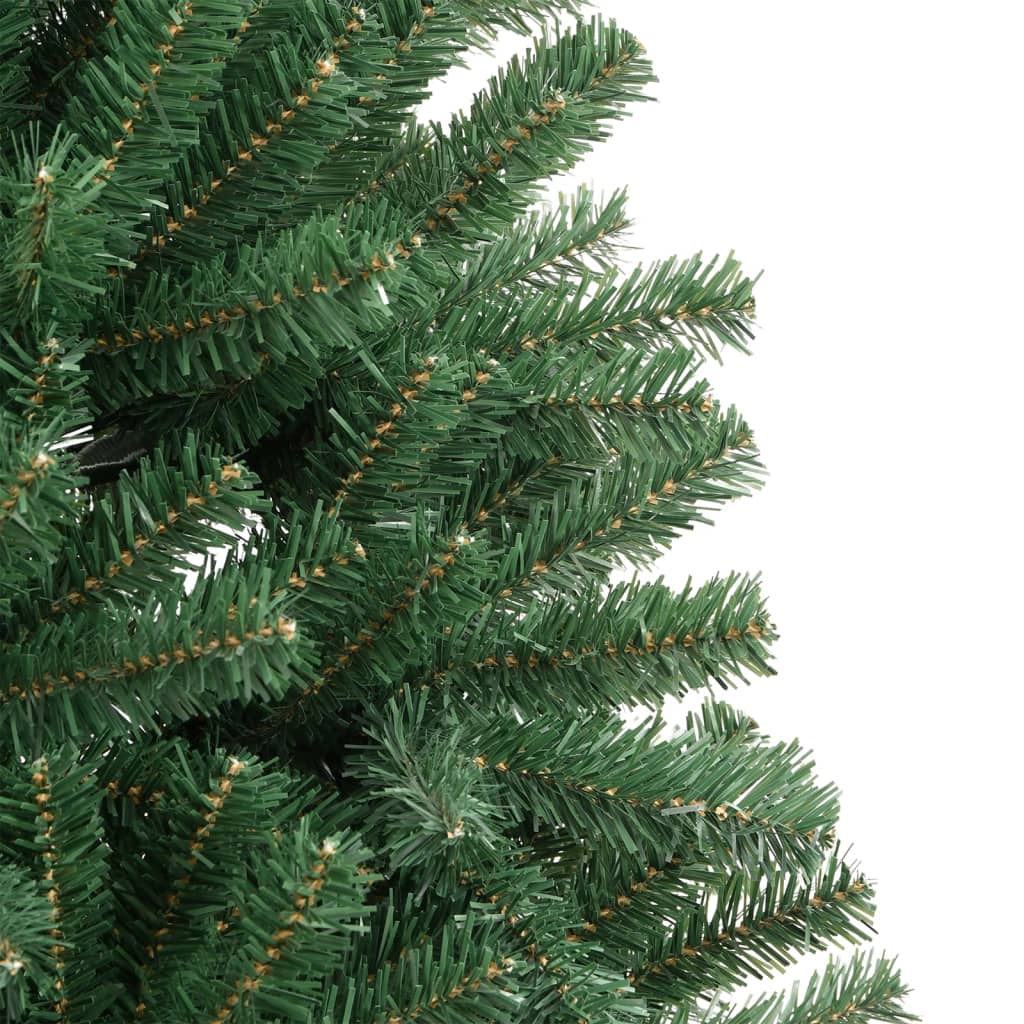 vidaXL Artificial Hinged Christmas Tree with Stand Green 59.1"-4