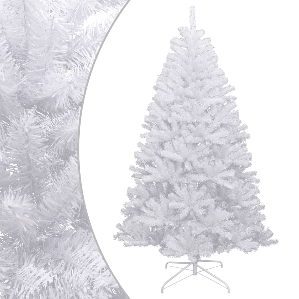 vidaXL Artificial Hinged Christmas Tree with Flocked Snow 70.9"-6