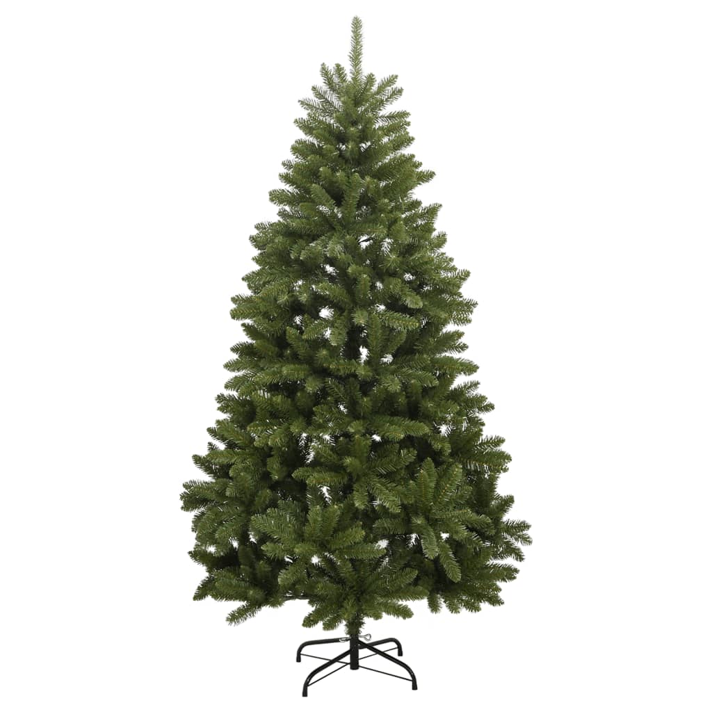 vidaXL Artificial Hinged Christmas Tree with Stand Green 59.1"-0