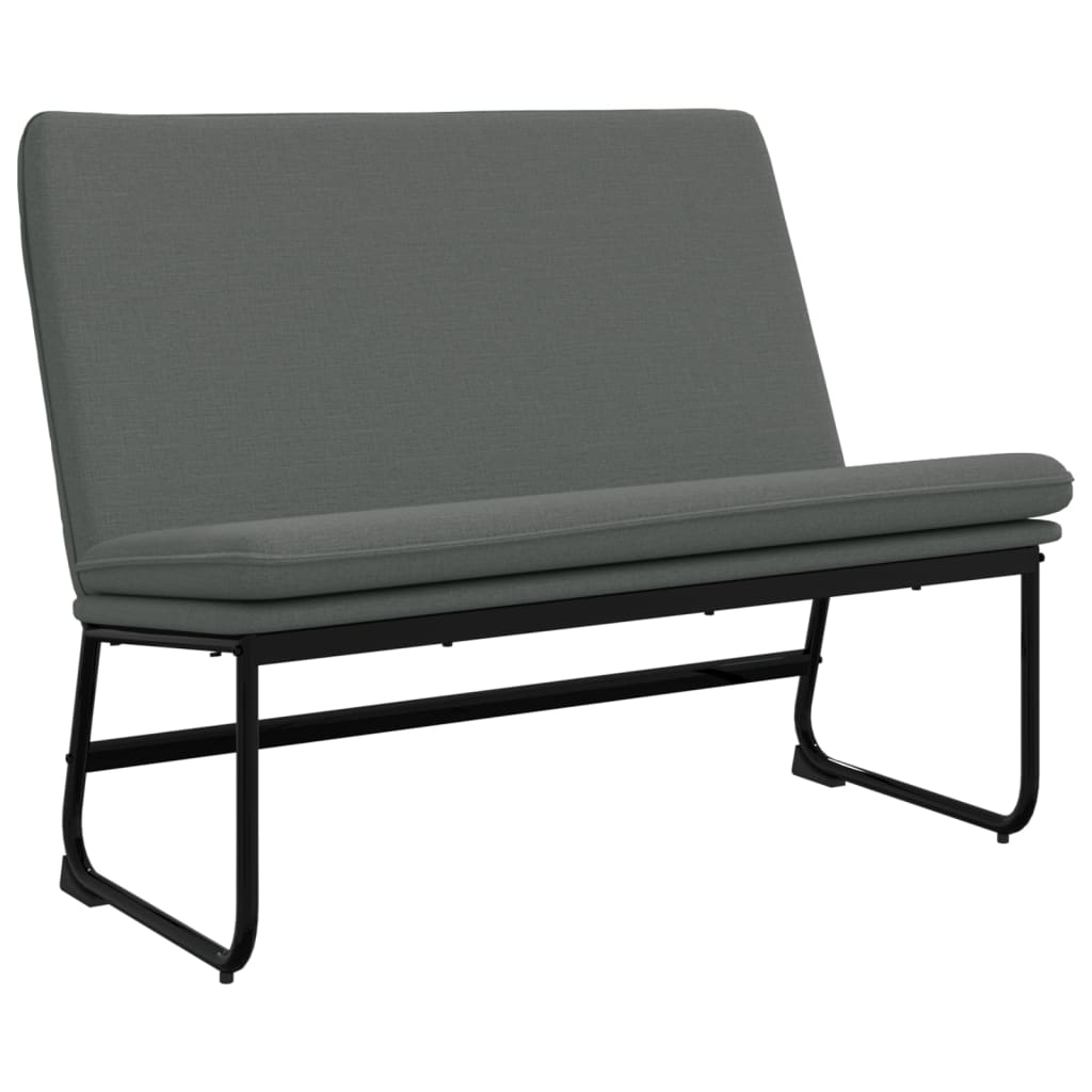 vidaXL Bench Dark Gray 39.4"x29.5"x29.9" Fabric-8