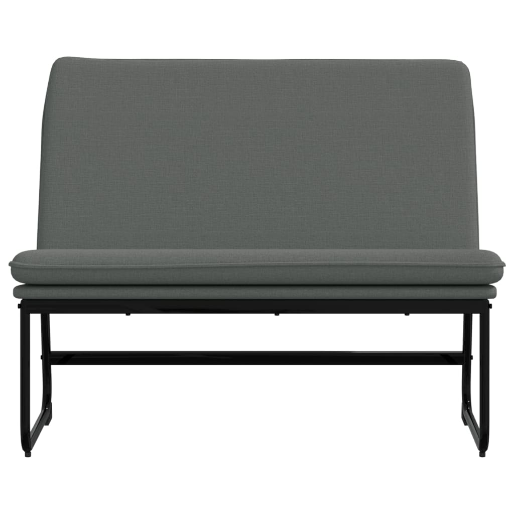 vidaXL Bench Dark Gray 39.4"x29.5"x29.9" Fabric-2