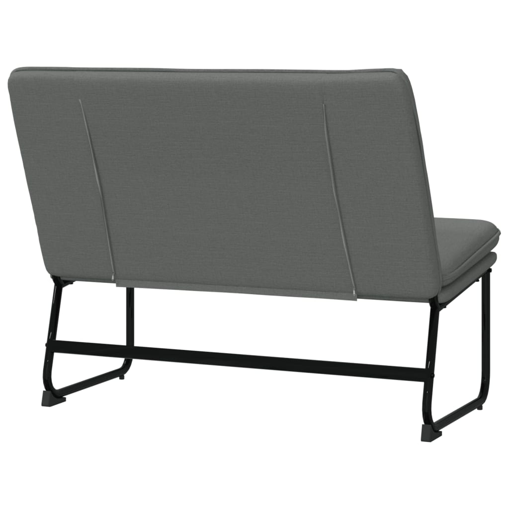 vidaXL Bench Dark Gray 39.4"x29.5"x29.9" Fabric-4