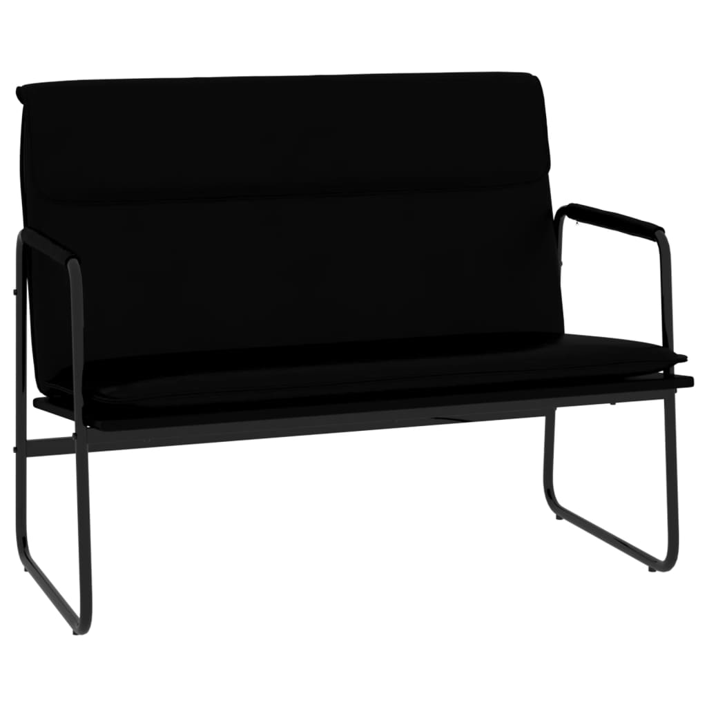 vidaXL Bench Black 39.4"x25.2"x31.5" Faux Leather-8