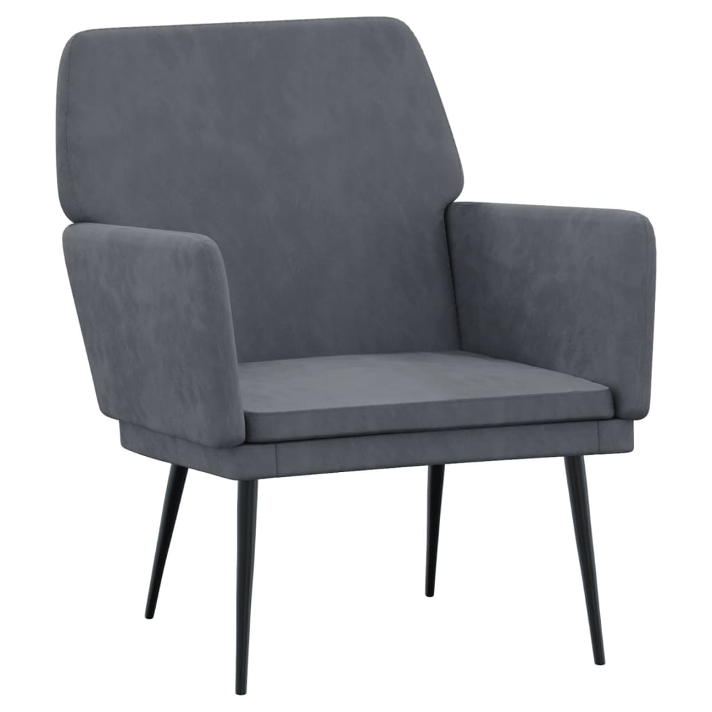 vidaXL Accent Chair with Arms Modern Single Sofa Chair for Living Room Velvet-4