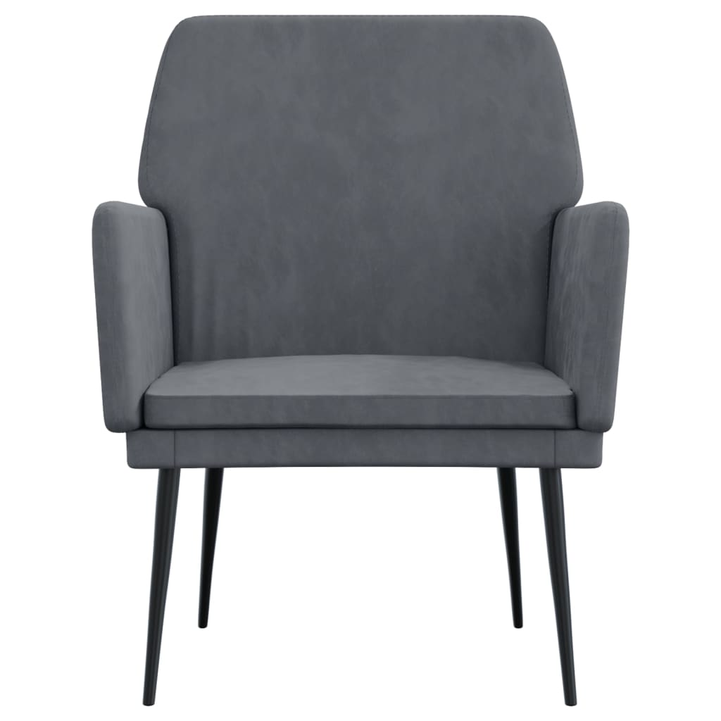 vidaXL Accent Chair with Arms Modern Single Sofa Chair for Living Room Velvet-15