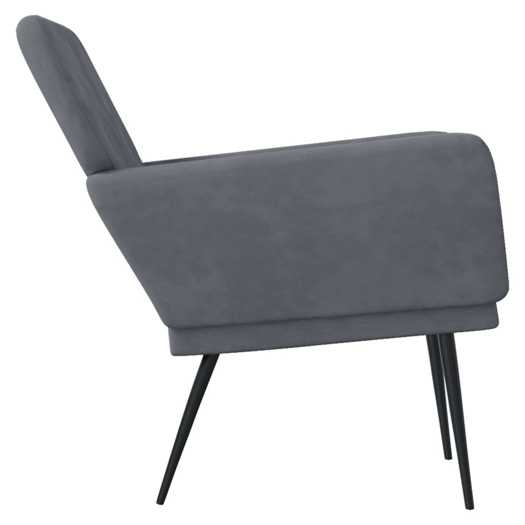 vidaXL Accent Chair with Arms Modern Single Sofa Chair for Living Room Velvet-1