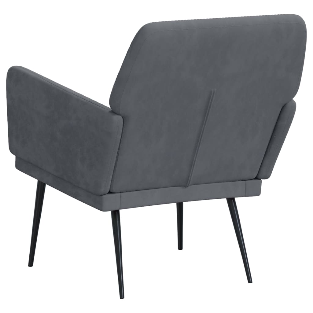 vidaXL Accent Chair with Arms Modern Single Sofa Chair for Living Room Velvet-3