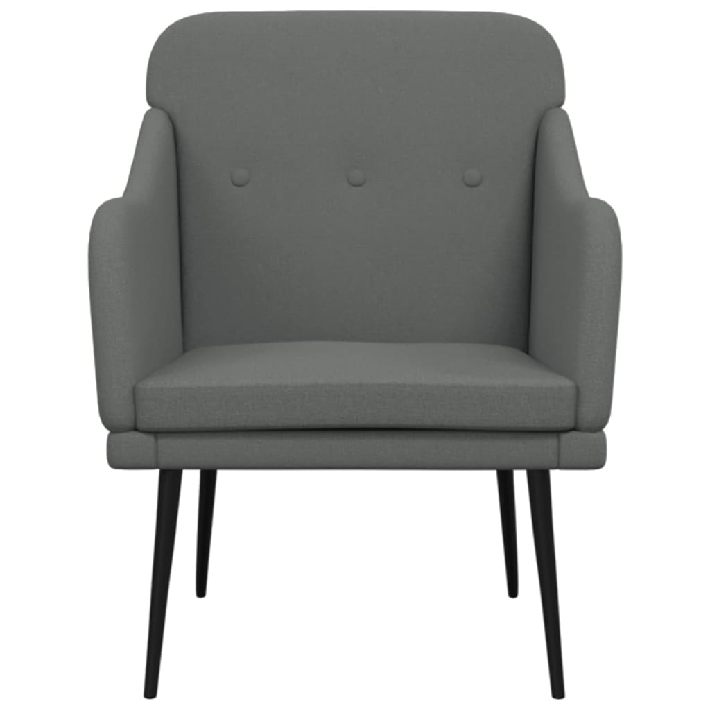 vidaXL Armchair Dark Gray 24.8"x29.9"x31.5" Fabric-1