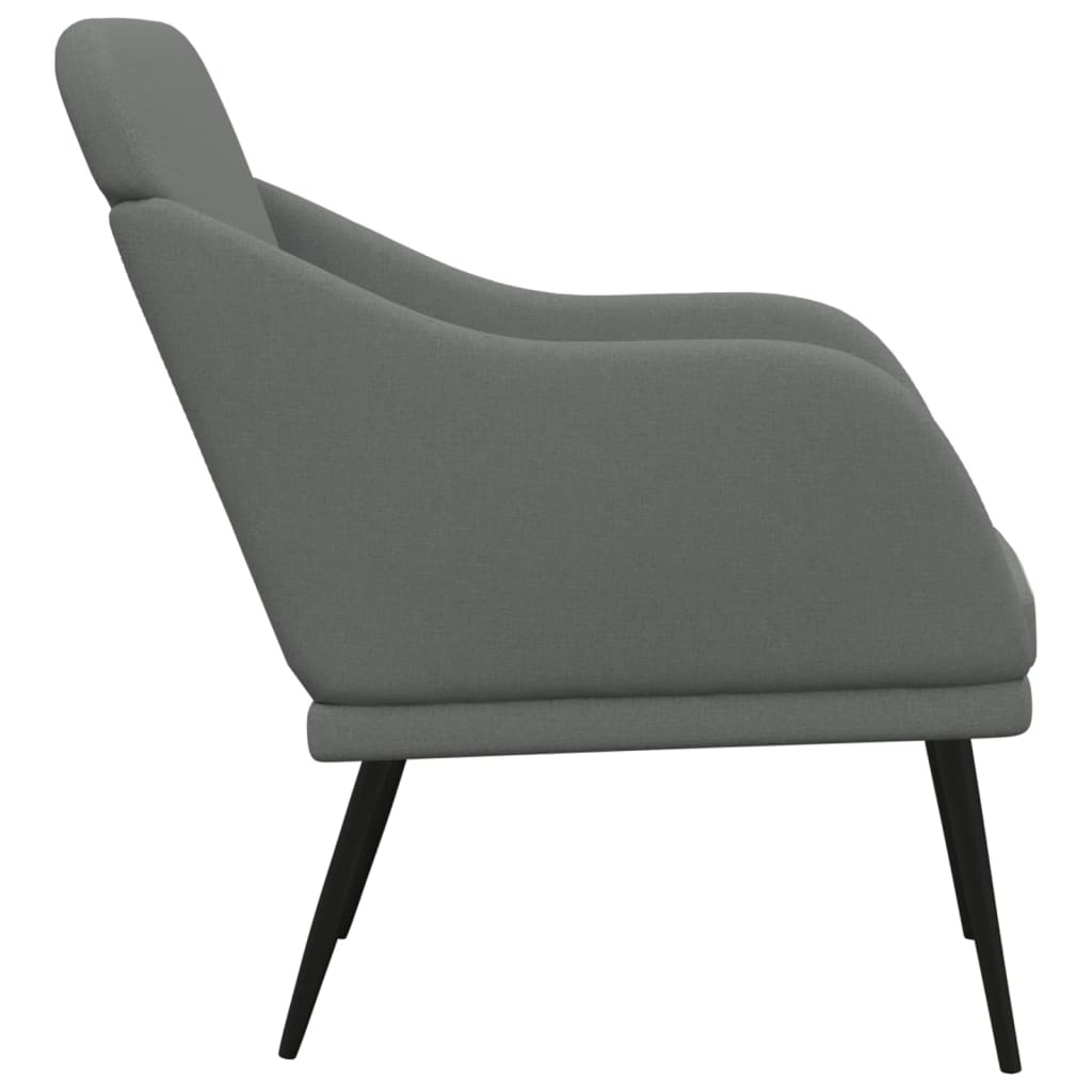 vidaXL Armchair Dark Gray 24.8"x29.9"x31.5" Fabric-2