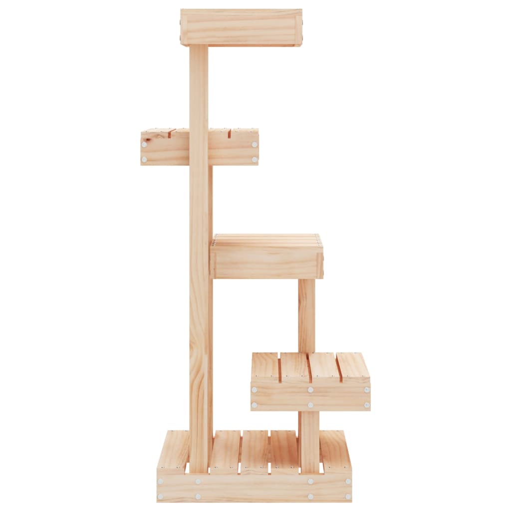 vidaXL Cat Tree Tall Large Activity Center Tower Furniture Solid Wood Pine-12
