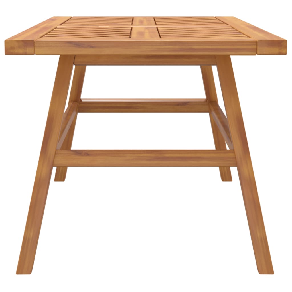 vidaXL Coffee Table 39.4"x19.7"x17.7" Solid Wood Acacia-2