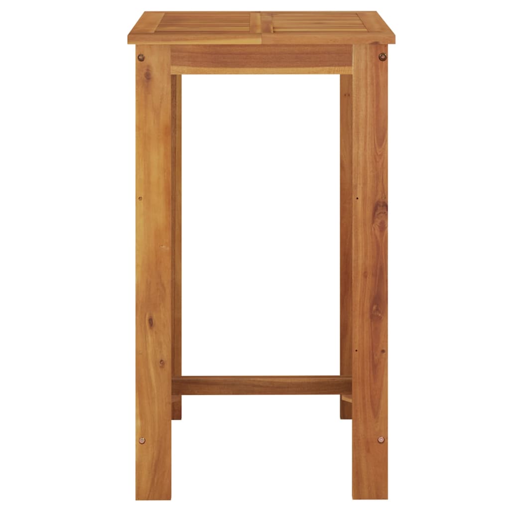 vidaXL Bar Table Outdoor Pub Patio Counter Height Table Solid Wood Acacia-8