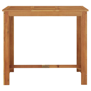 vidaXL Bar Table Outdoor Pub Patio Counter Height Table Solid Wood Acacia-3