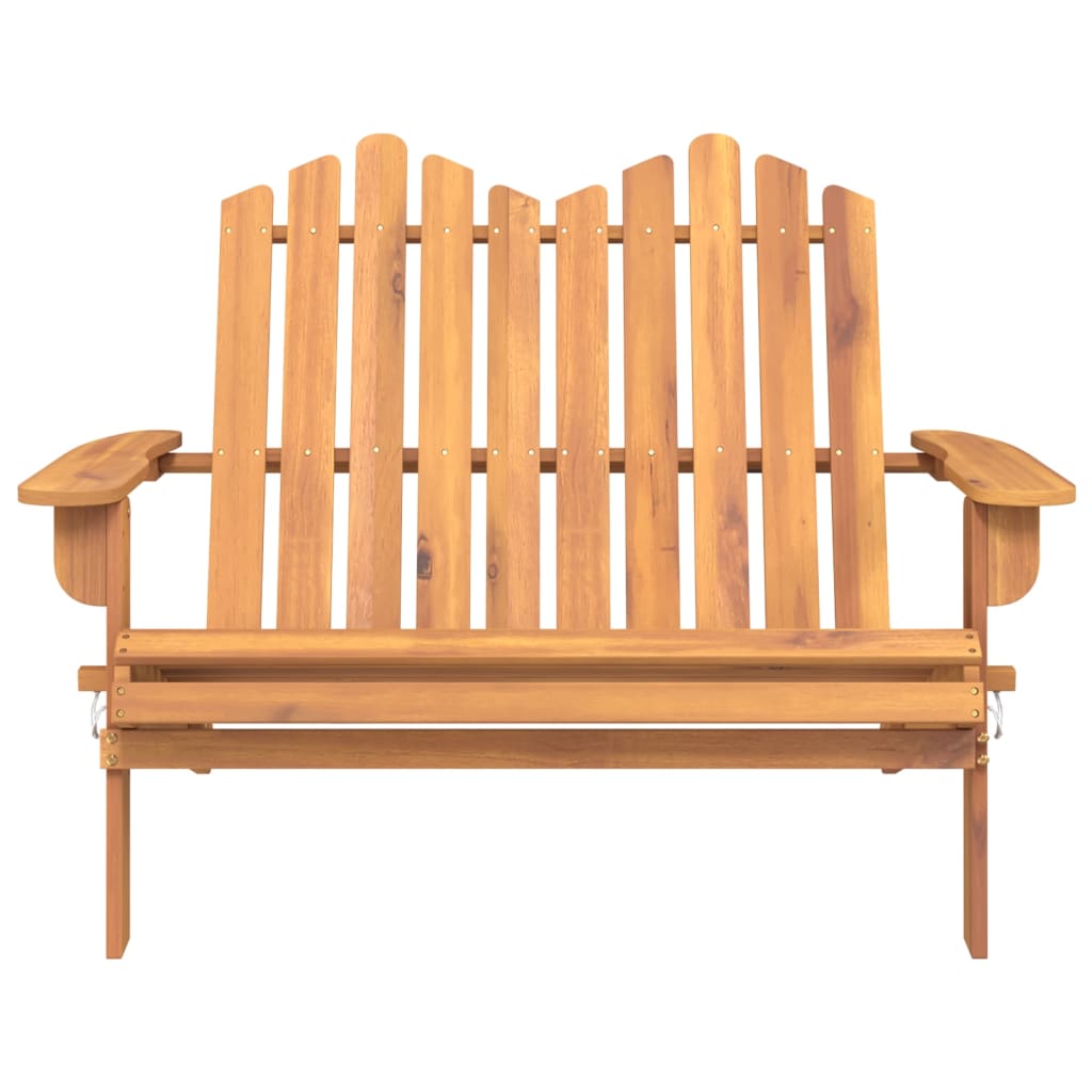 vidaXL Adirondack Patio Bench 49.6" Solid Wood Acacia-1