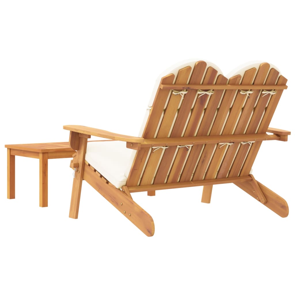 vidaXL 2 Piece Adirondack Patio Lounge Set Solid Wood Acacia-3