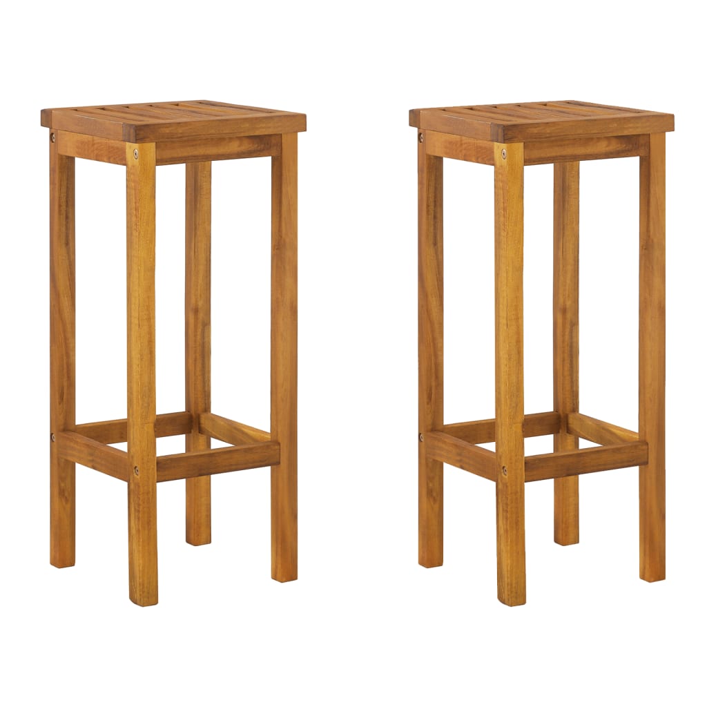 vidaXL 3 Piece Patio Bar Set Solid Wood Acacia-3