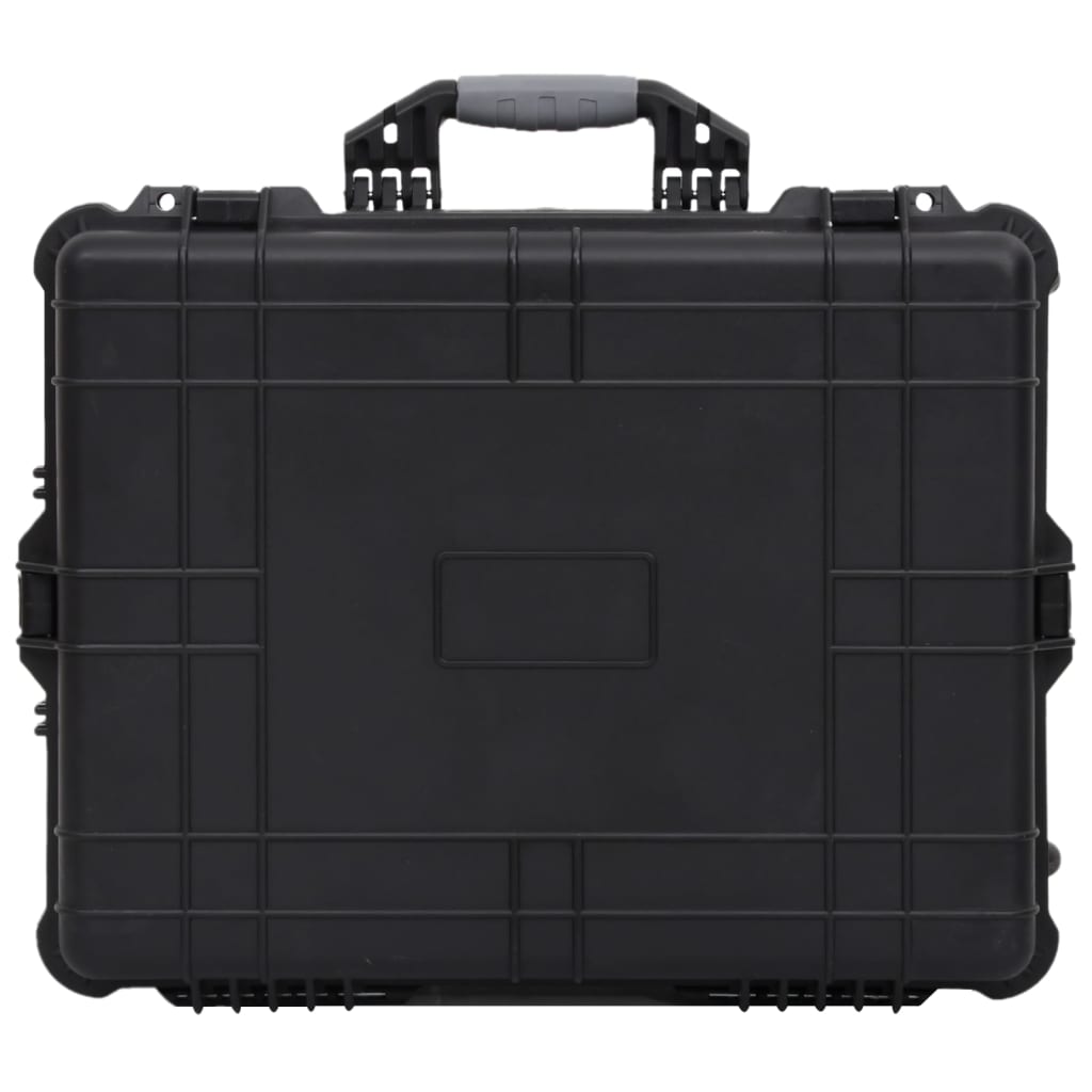 vidaXL Wheeled Flight Case Black 24.8"x19.7"x9.1" PP-1