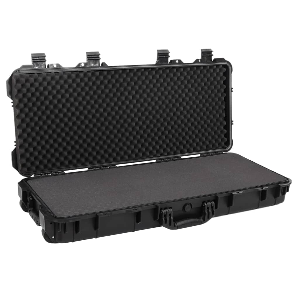 vidaXL Wheeled Flight Case Black 37.8"x16.5"x6.3" PP-2