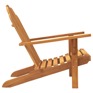 vidaXL Adirondack Chair Patio Lawn Chair Weather Resistant Solid Wood Teak-9