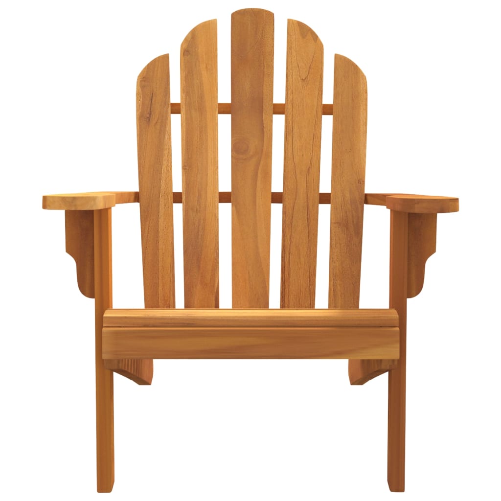 vidaXL Adirondack Chair Patio Lawn Chair Weather Resistant Solid Wood Teak-8