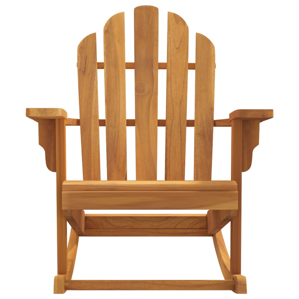 vidaXL Adirondack Chair Patio Lawn Chair Weather Resistant Solid Wood Teak-8