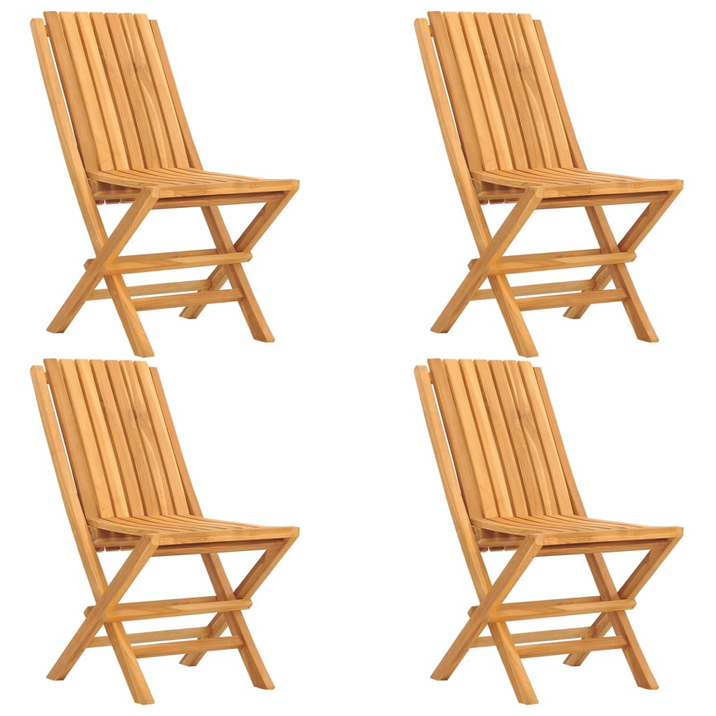 vidaXL 5 Piece Patio Dining Set Solid Wood Teak-2