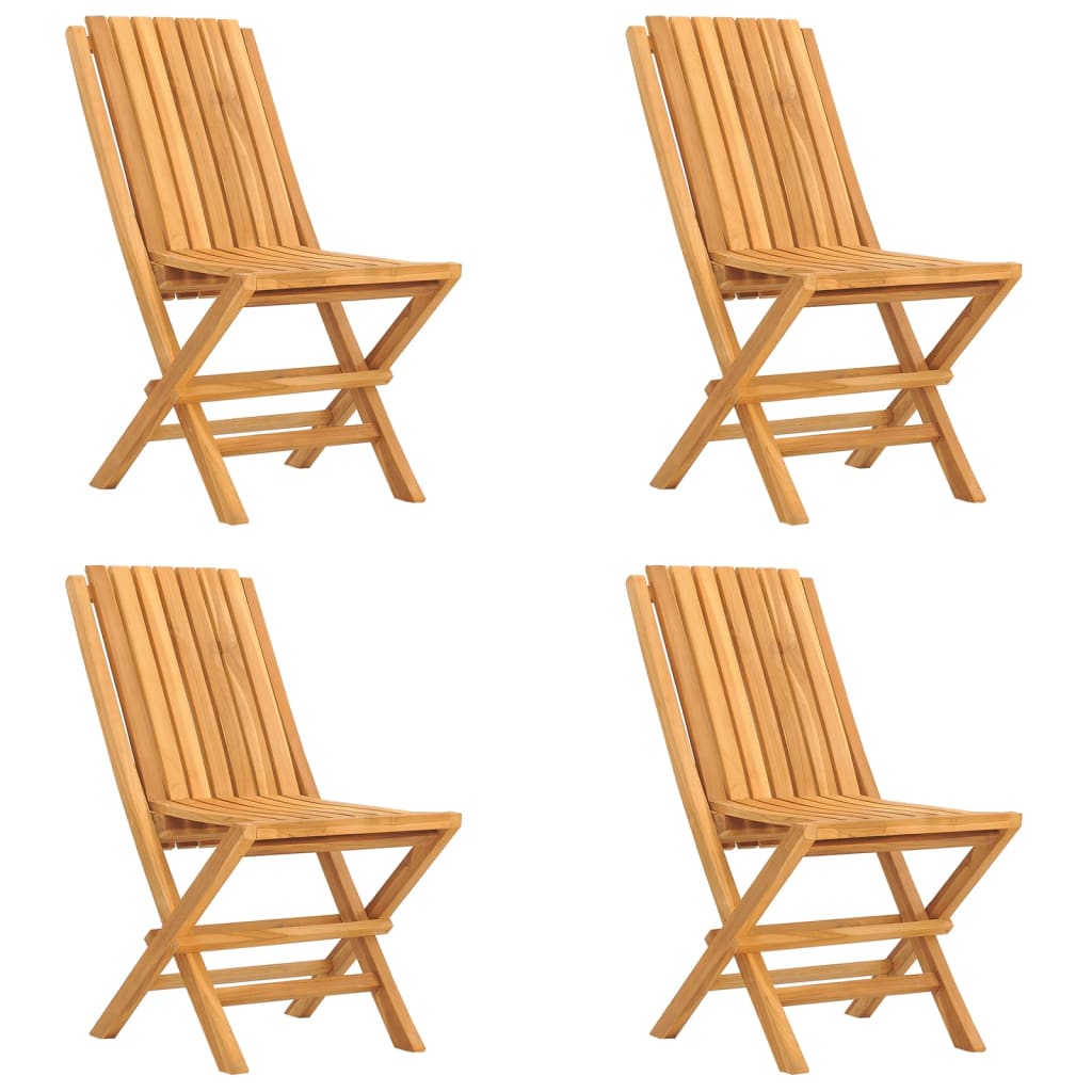 vidaXL 5 Piece Patio Dining Set Solid Wood Teak-1