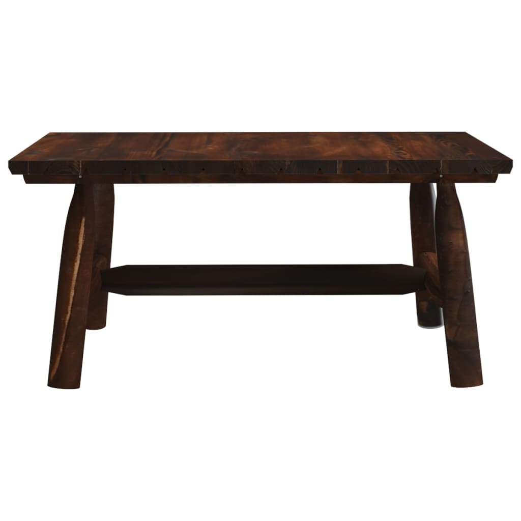 vidaXL Coffee Table 35.4"x19.7"x16.1" Solid Wood Spruce-1