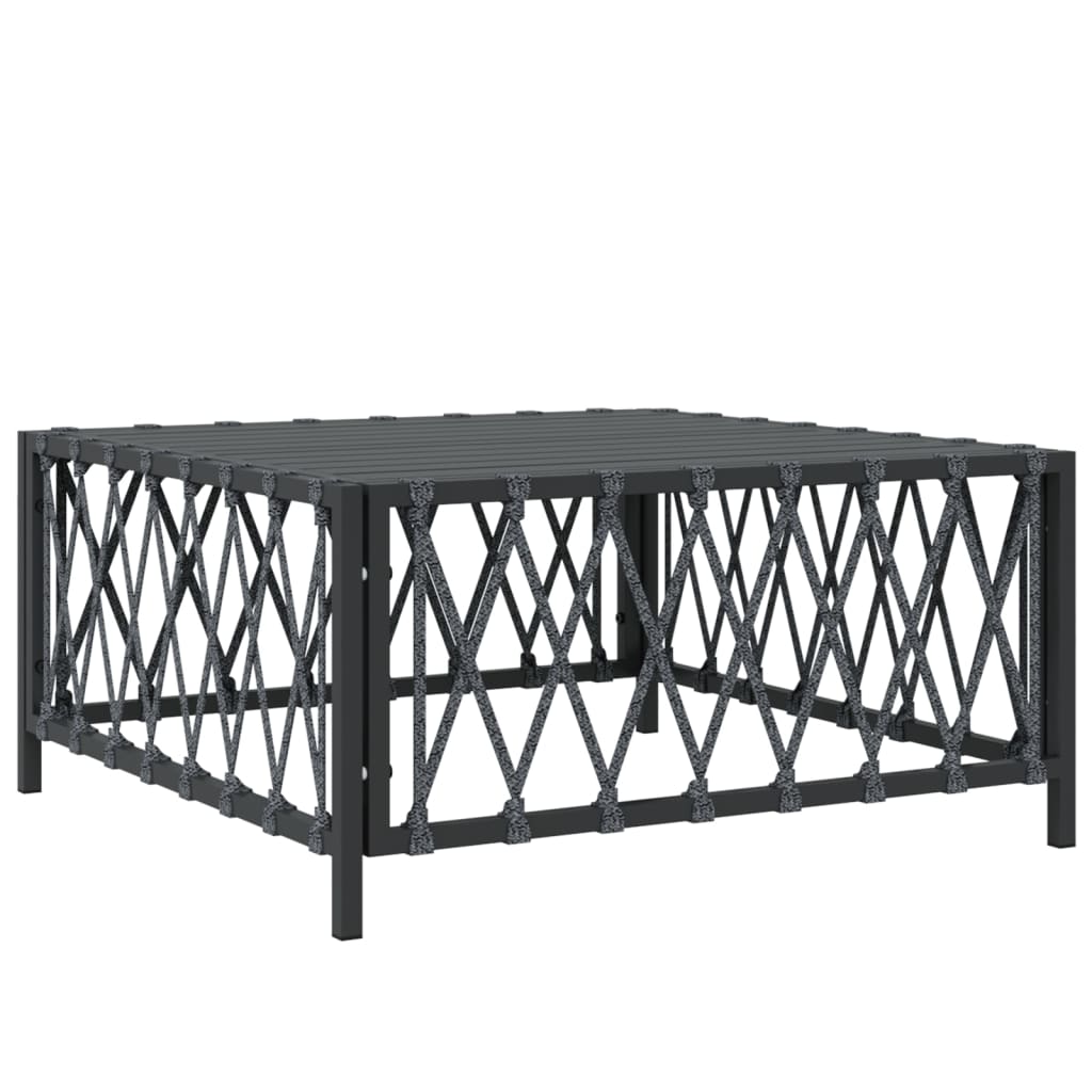 vidaXL 4 Piece Patio Lounge Set with Cushions Anthracite Steel-4