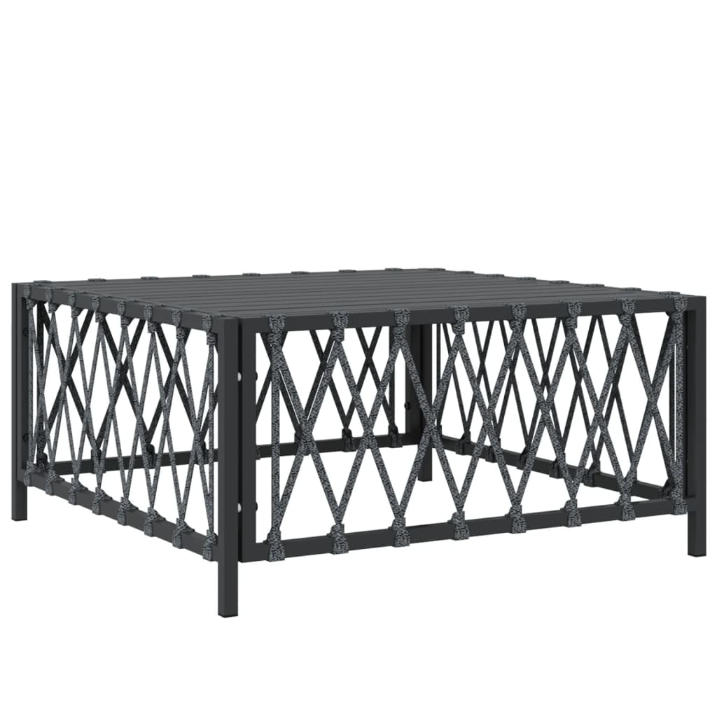 vidaXL 5 Piece Patio Lounge Set with Cushions Anthracite Steel-3