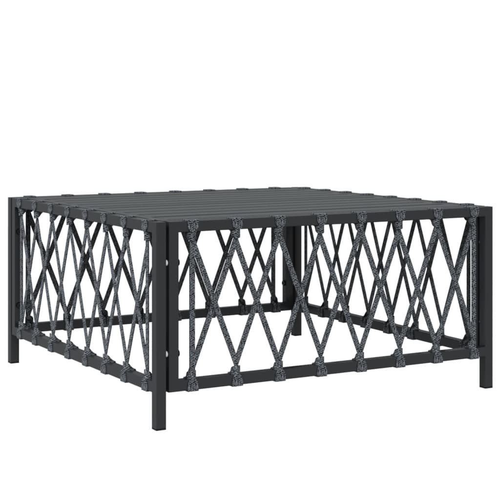 vidaXL 6 Piece Patio Lounge Set with Cushions Anthracite Steel-4