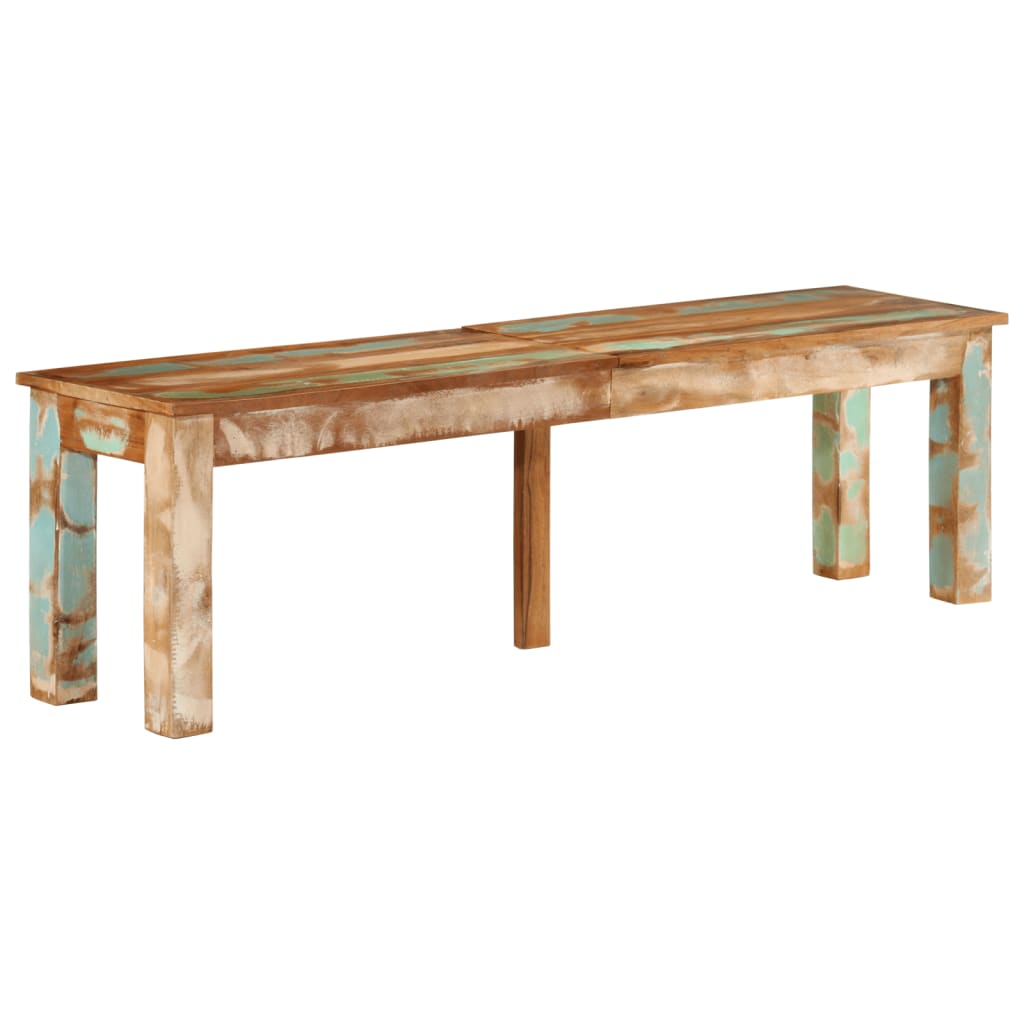 vidaXL Bench 63"x13.8"x18.1" Solid Reclaimed Wood-6