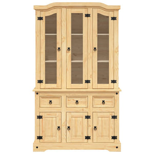 vidaXL Cabinet Sideboard Buffet with Doors Corona Solid Wood Mexican Pine-2