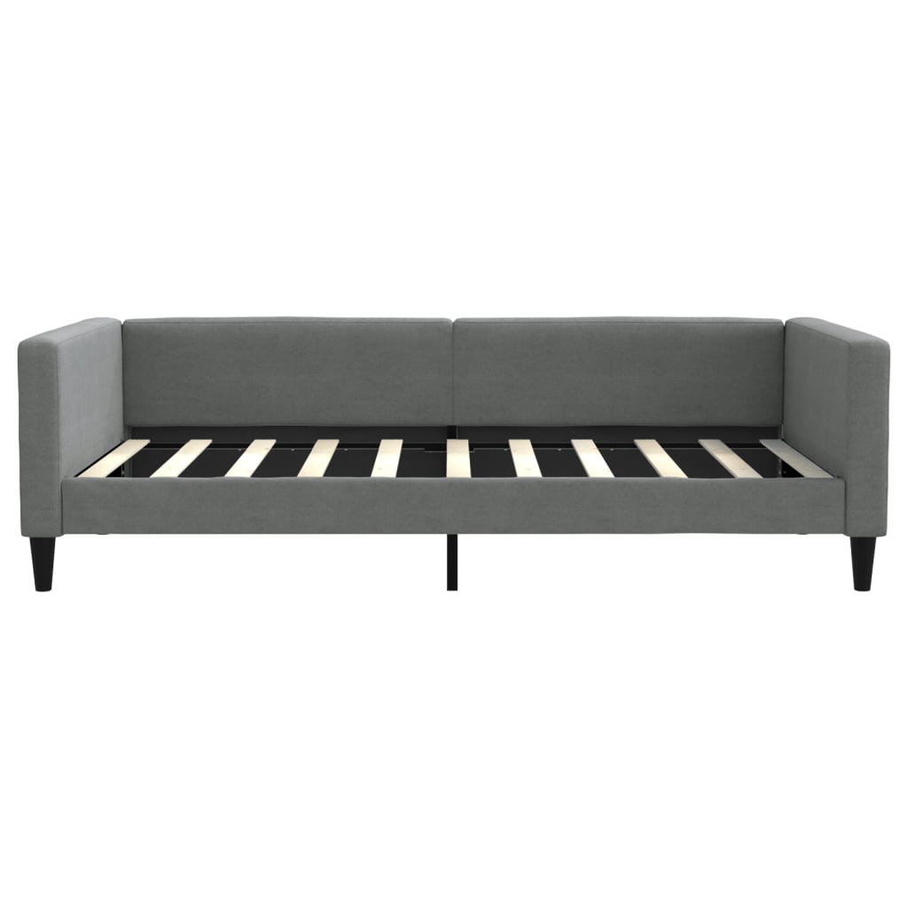 vidaXL Day Bed Dark Gray 39.4"x74.8" Twin Fabric-1