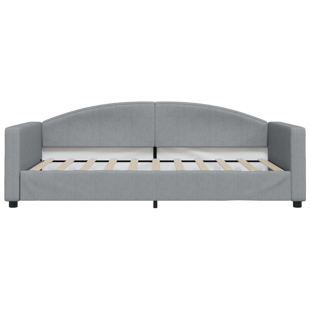 vidaXL Day Bed Light Gray 39.4"x74.8" Twin Fabric-1