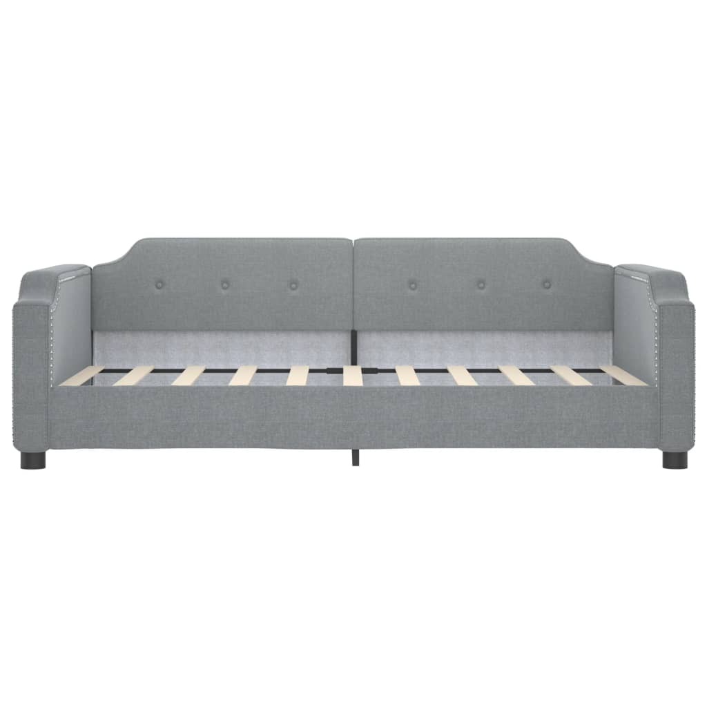 vidaXL Day Bed Light Gray 39.4"x74.8" Twin Fabric-1