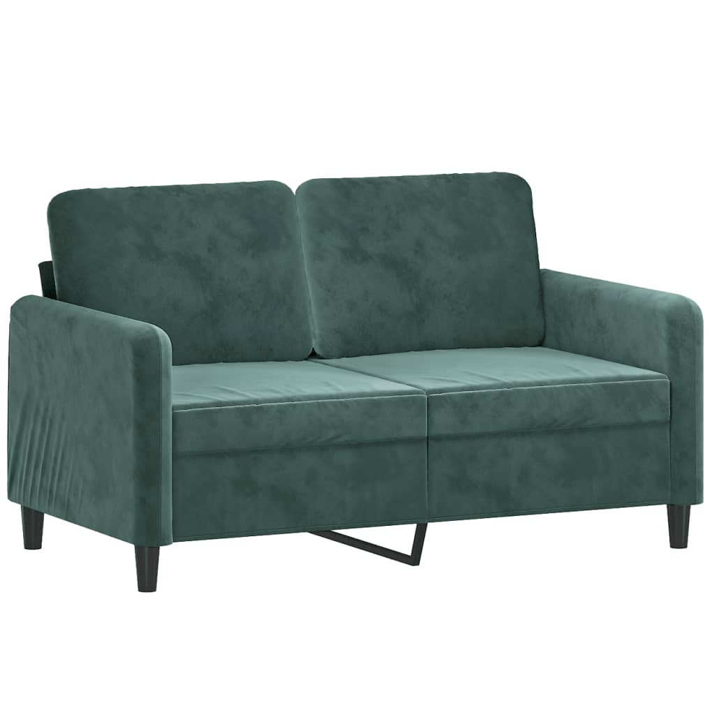 vidaXL 3 Piece Sofa Set Dark Green Velvet-2