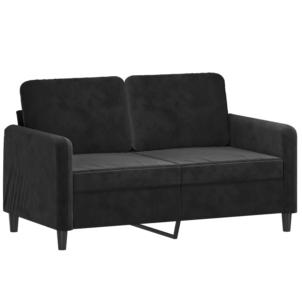 vidaXL 3 Piece Sofa Set Black Velvet-2