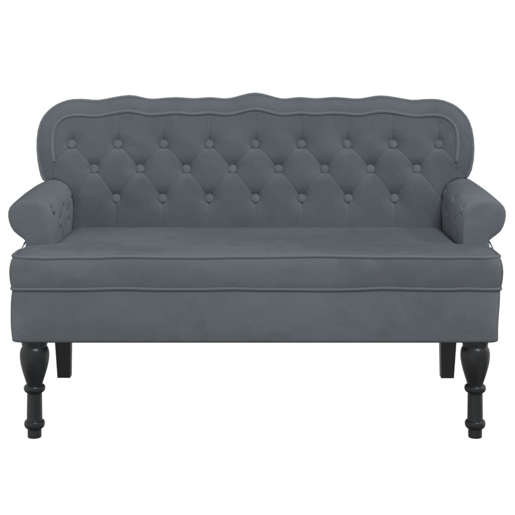 vidaXL Bench with Backrest Upholstered Bench Seating for Living Room Velvet-1