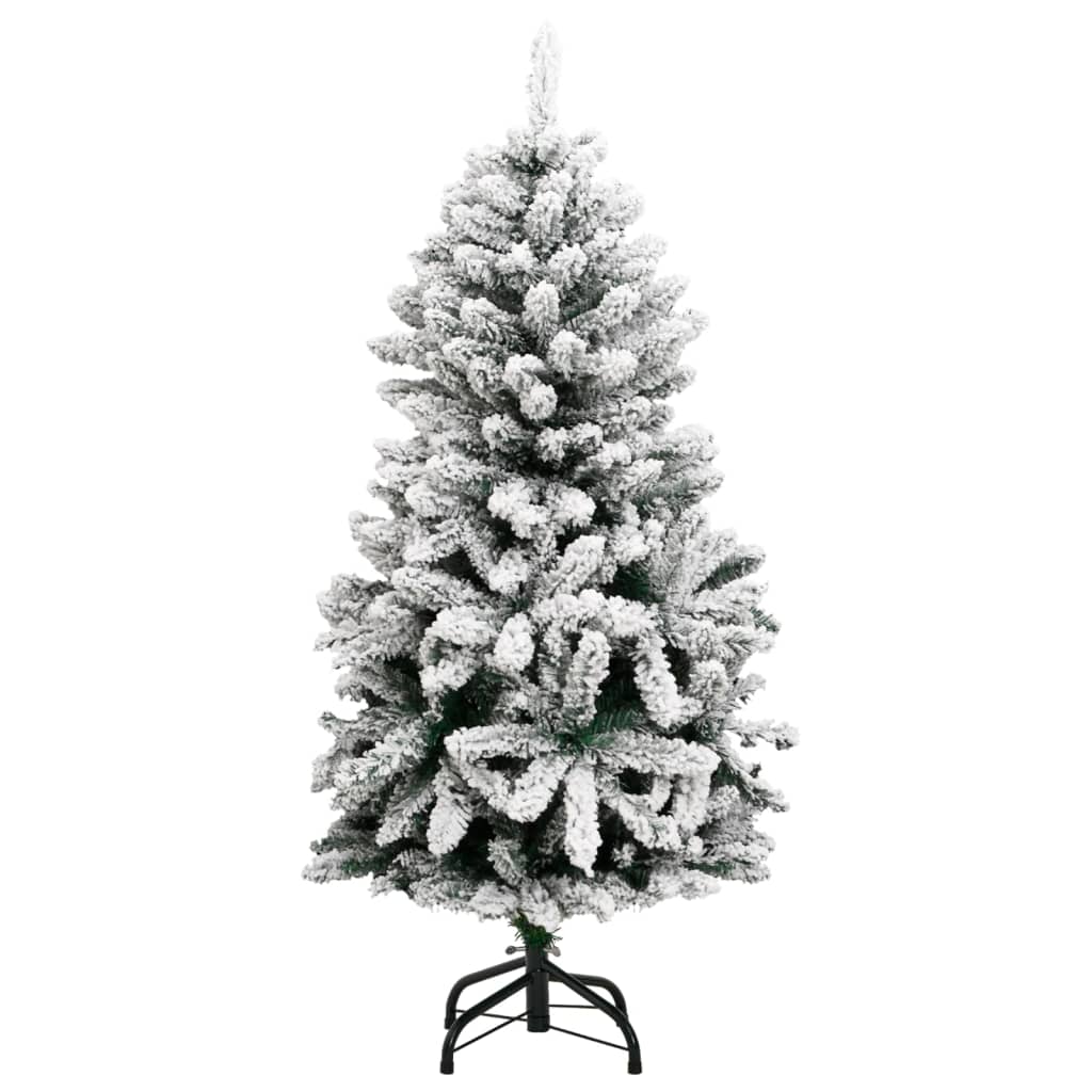 vidaXL Artificial Hinged Christmas Tree 150 LEDs & Ball Set 47.2"-3