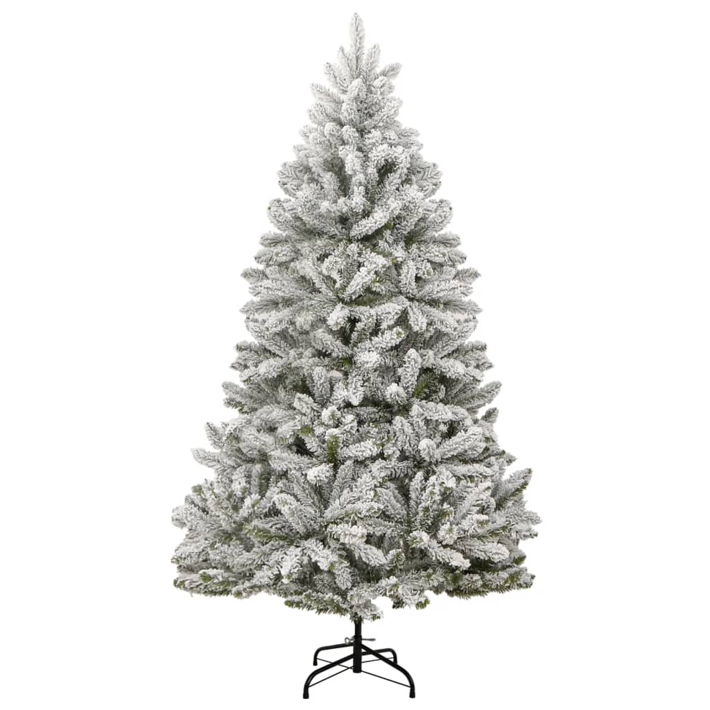 vidaXL Artificial Hinged Christmas Tree 300 LEDs & Ball Set 82.7"-3