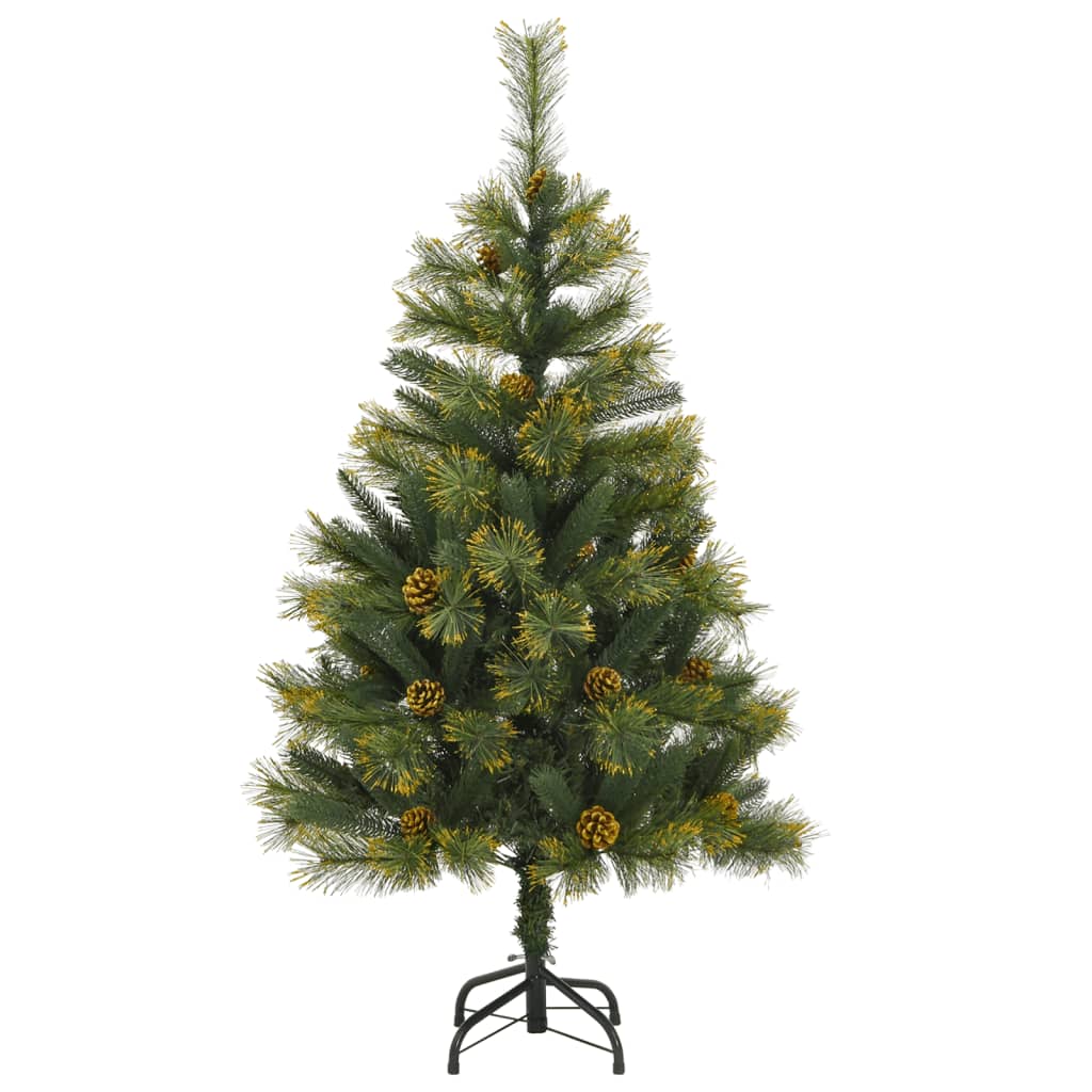 vidaXL Artificial Hinged Christmas Tree 150 LEDs & Ball Set 59.1"-3