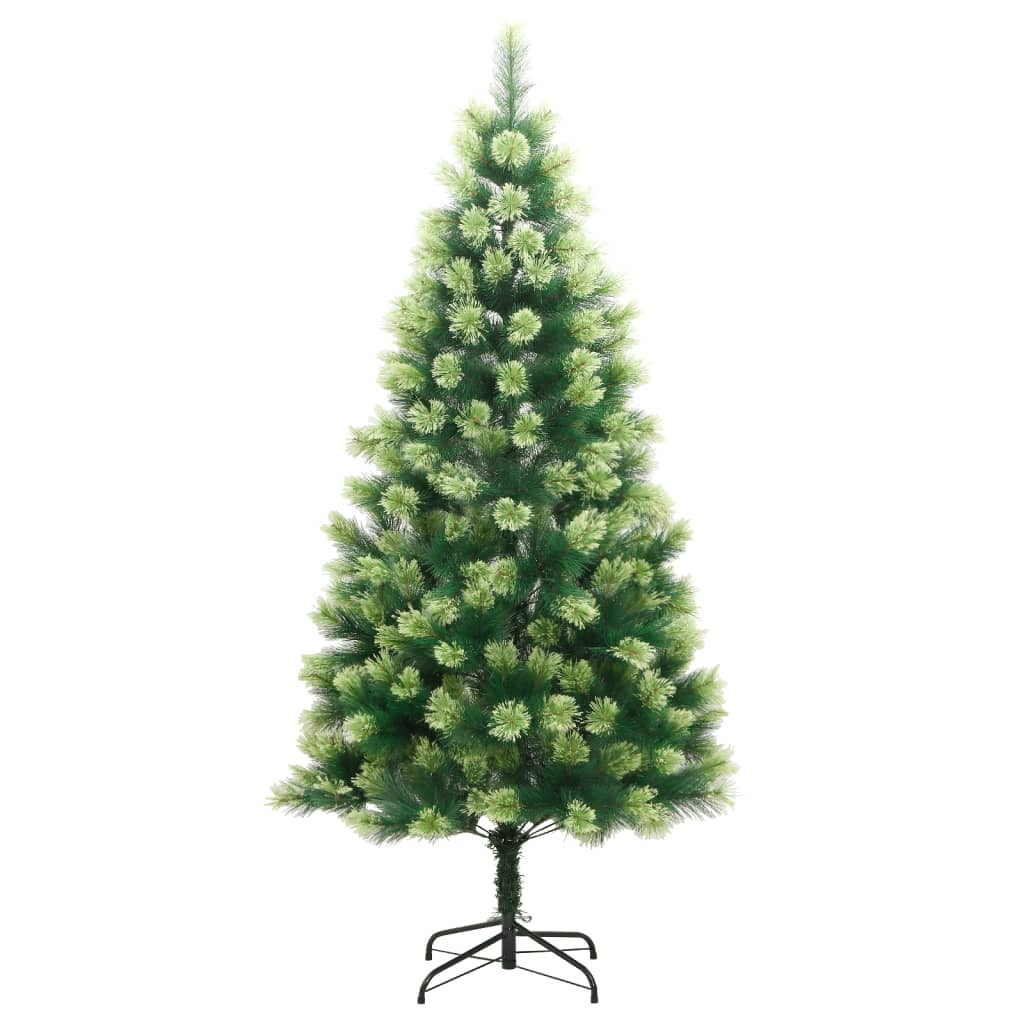 vidaXL Artificial Hinged Christmas Tree 150 LEDs & Ball Set 59.1"-3