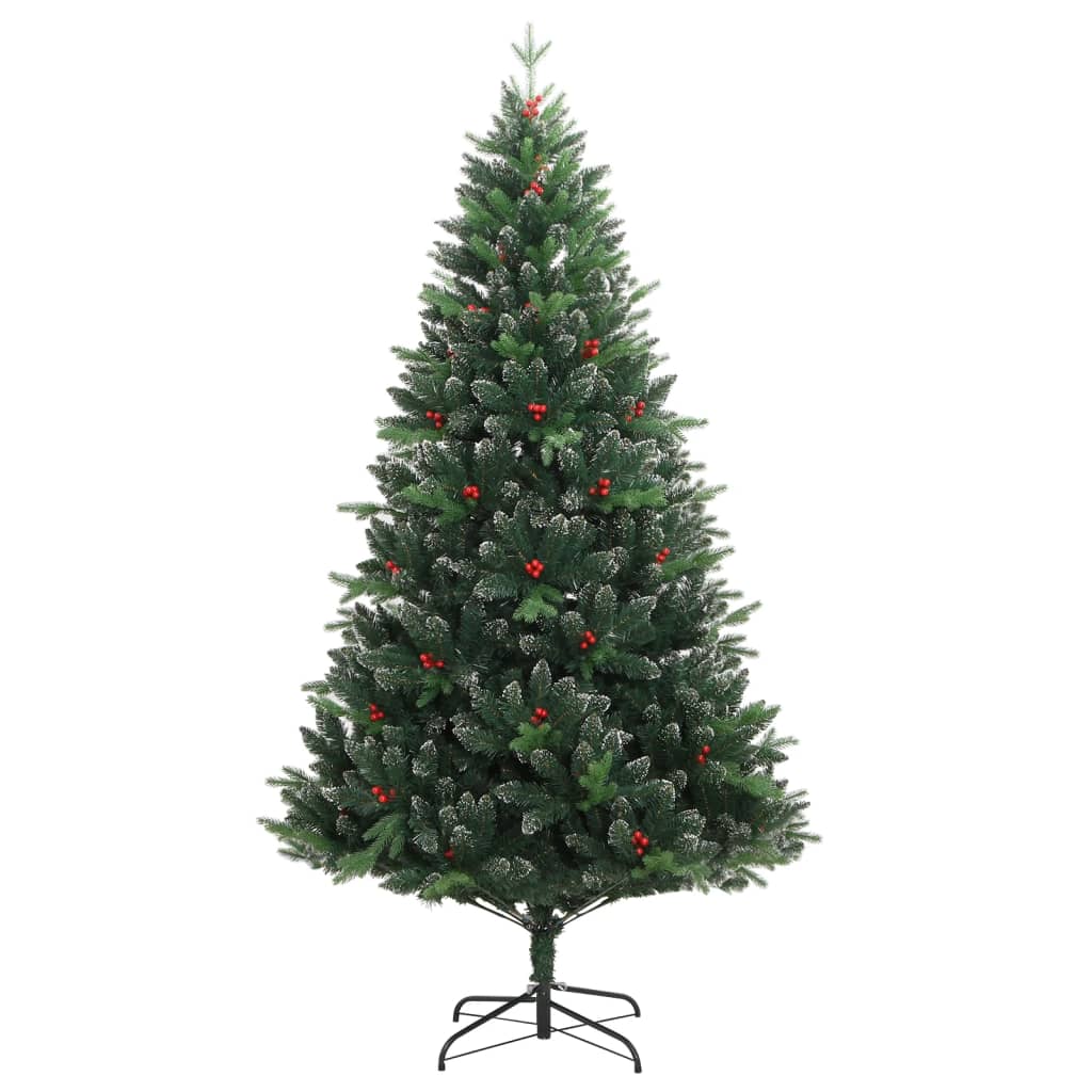 vidaXL Artificial Hinged Christmas Tree 150 LEDs & Ball Set 59.1"-3