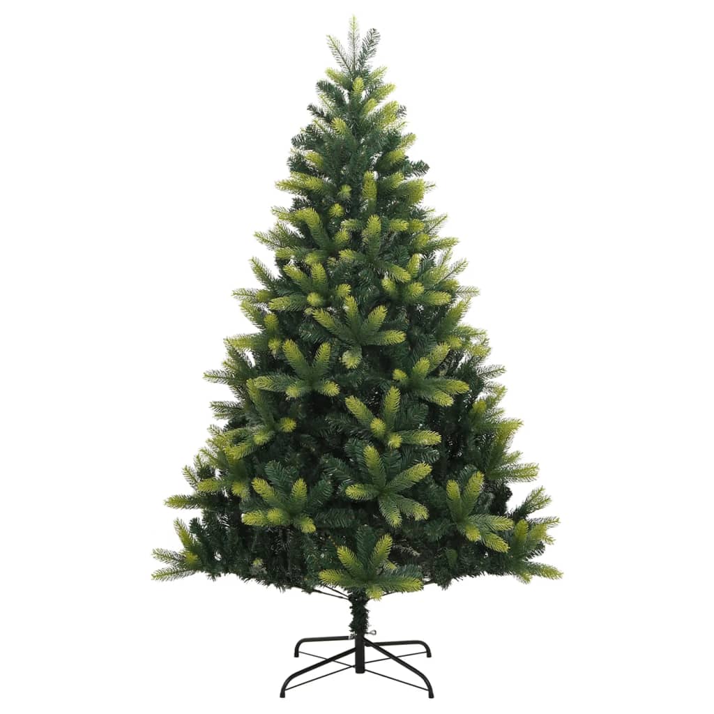 vidaXL Artificial Hinged Christmas Tree 300 LEDs & Ball Set 82.7"-3