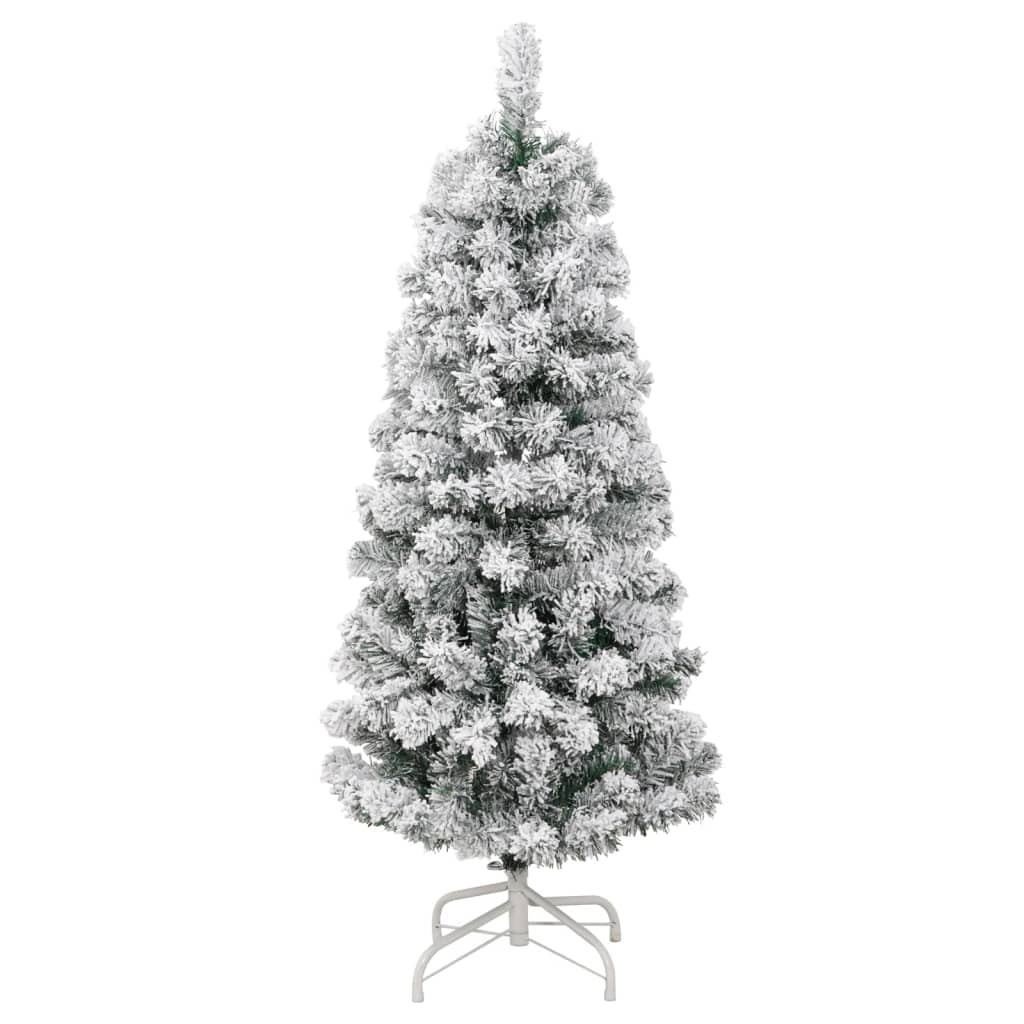 vidaXL Artificial Hinged Christmas Tree 150 LEDs & Ball Set 47.2"-3