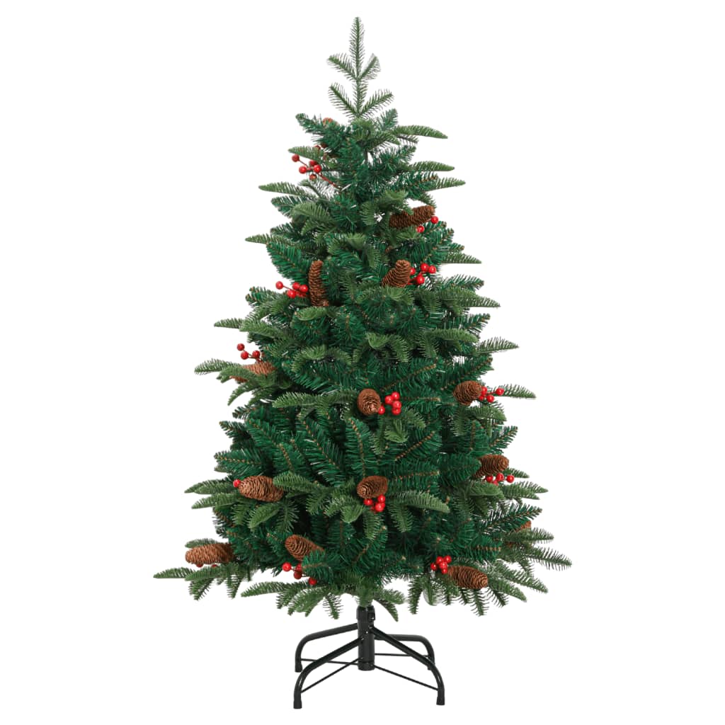 vidaXL Artificial Hinged Christmas Tree 150 LEDs & Ball Set 59.1"-3