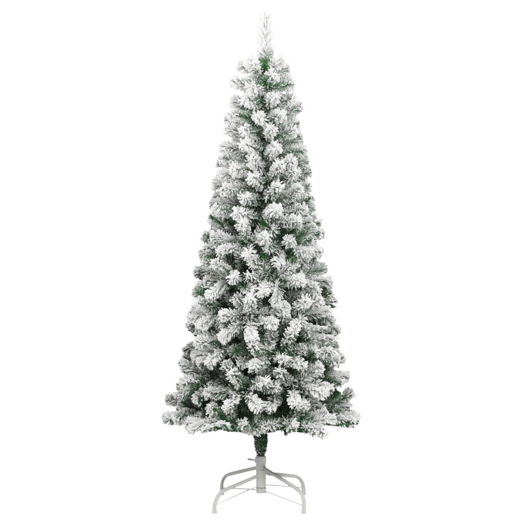 vidaXL Artificial Hinged Christmas Tree 300 LEDs & Ball Set 82.7"-3